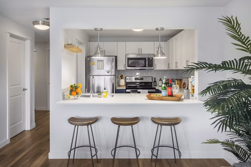 kitchen at The Eden Apartments