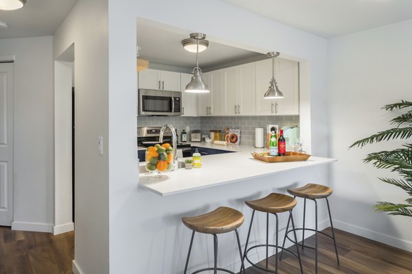 kitchen at The Eden Apartments