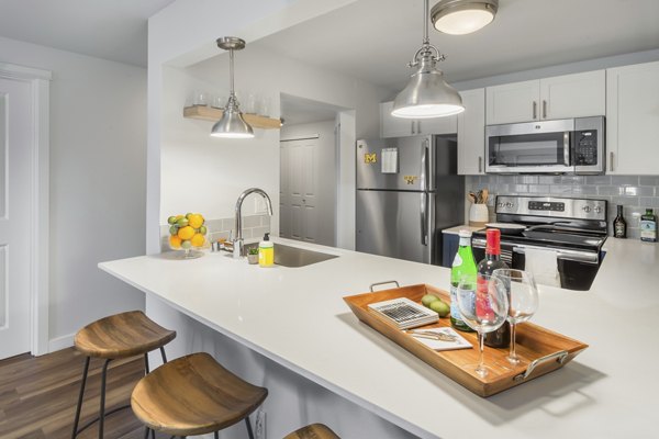 kitchen at The Eden Apartments