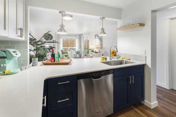 kitchen at The Eden Apartments