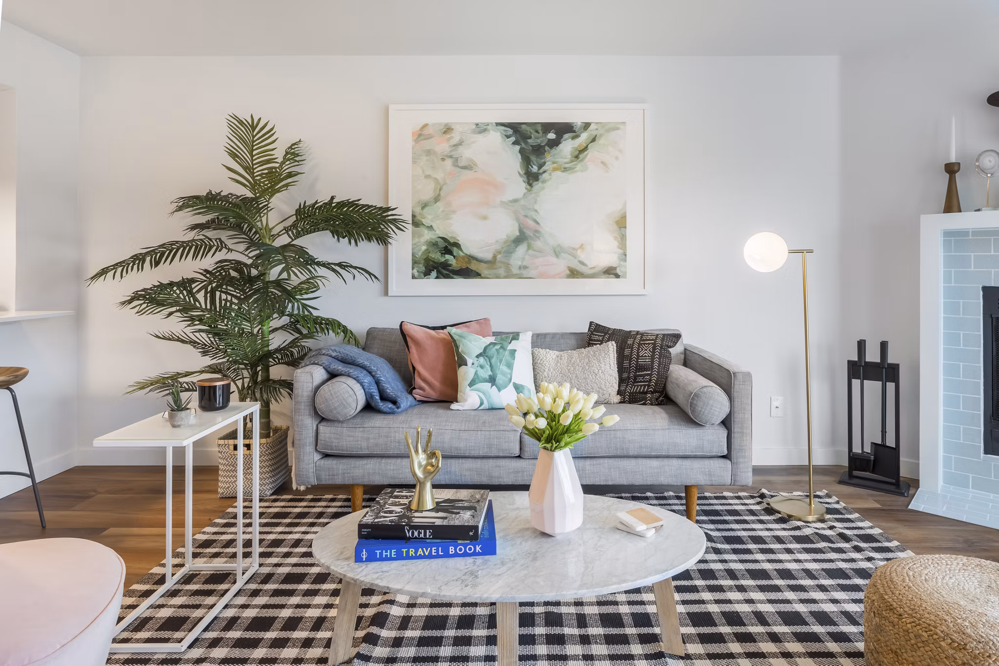 living room at The Eden Apartments
