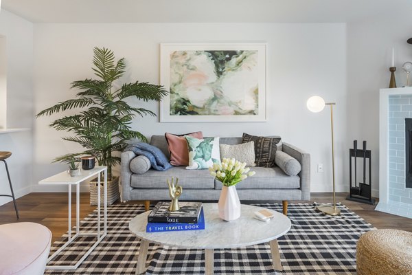 living room at The Eden Apartments