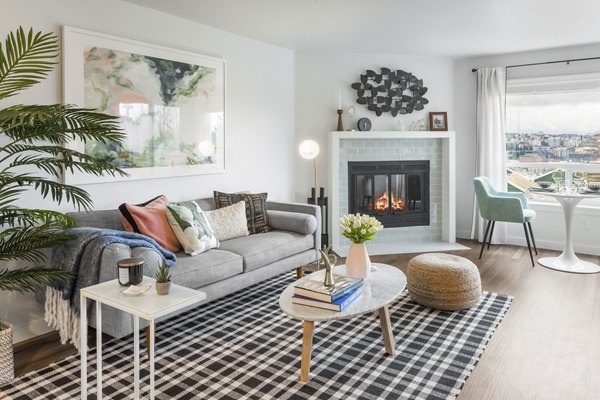 living room at The Eden Apartments