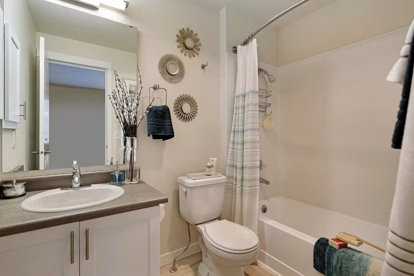 bathroom at Hidden River Townhomes Apartments 