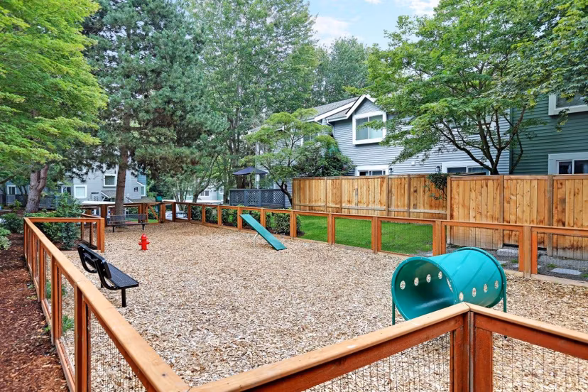 recreational area at Hidden River Townhomes Apartments 