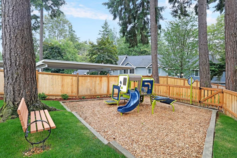 recreational area at Hidden River Townhomes Apartments 