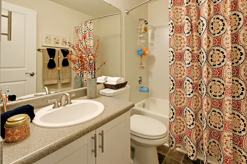 bathroom at Hubbard's Crossing Apartments