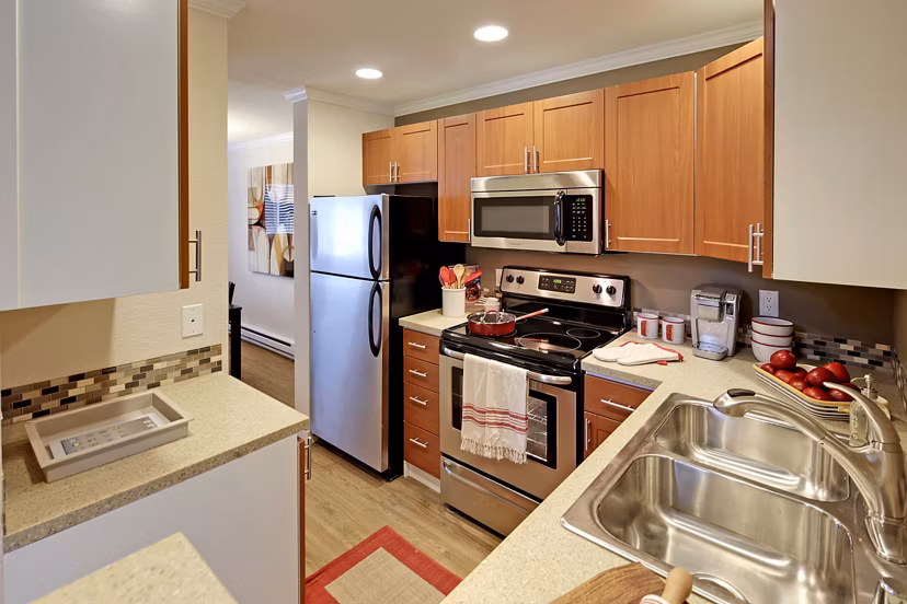 kitchen at Hubbard's Crossing Apartments