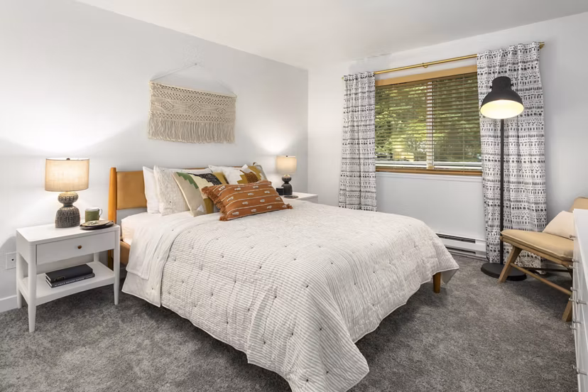 bedroom at Scout Apartments