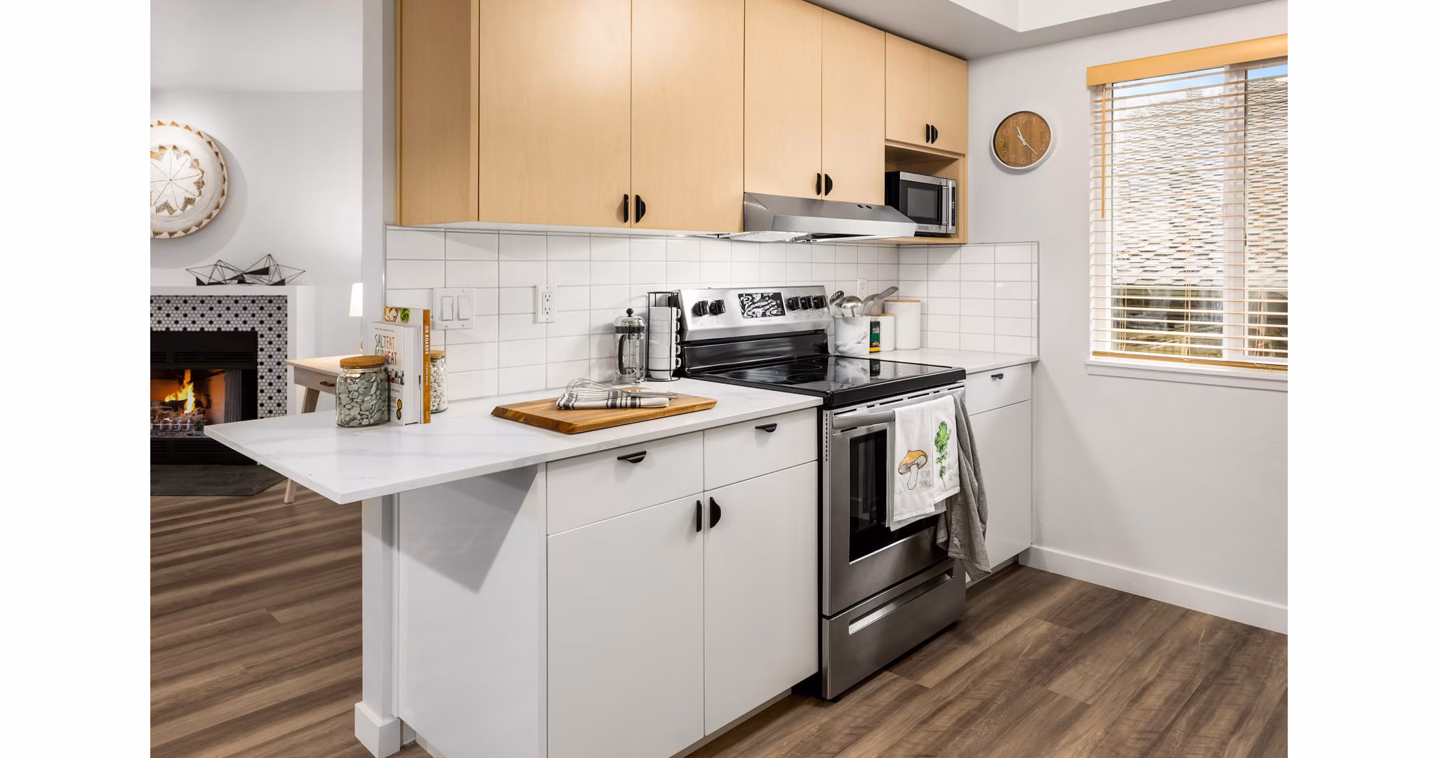 kitchen at Scout Apartments