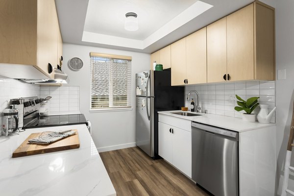 kitchen at Scout Apartments