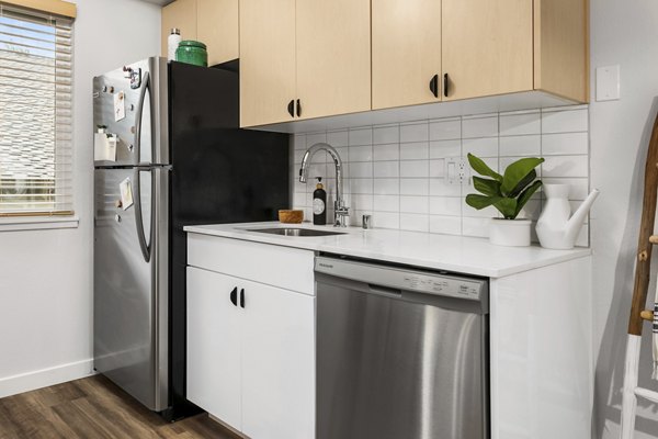 kitchen at Scout Apartments