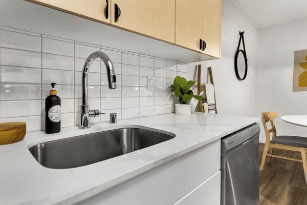 kitchen at Scout Apartments