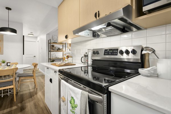 kitchen at Scout Apartments