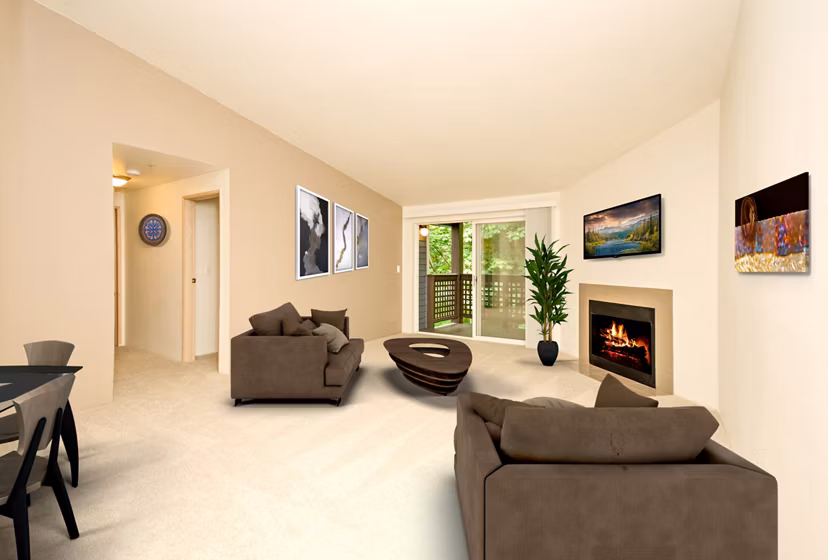 living room at Vista Ridge Apartments 