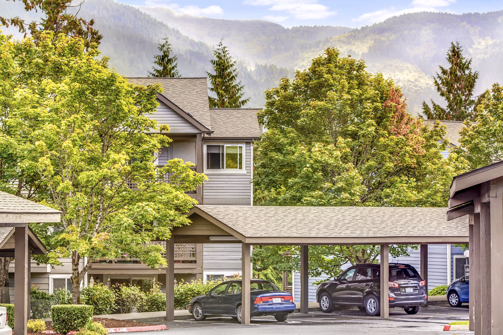 covered parking at Vista Ridge Apartments 