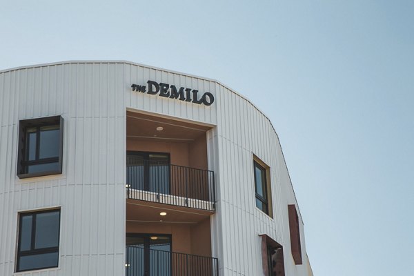 building at The DeMilo Apartments