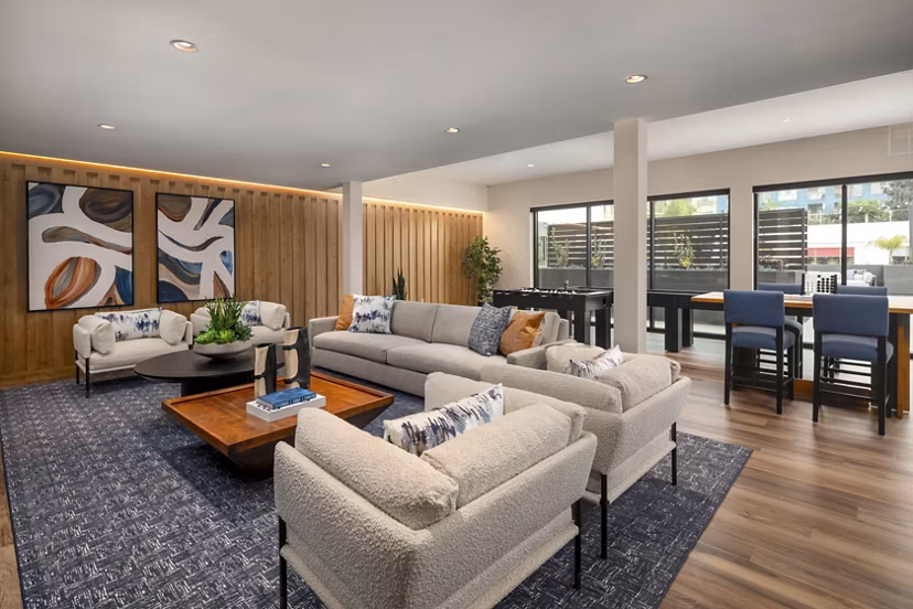 clubhouse at The DeMilo Apartments