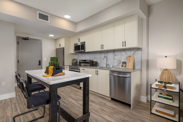 kitchen at The DeMilo Apartments