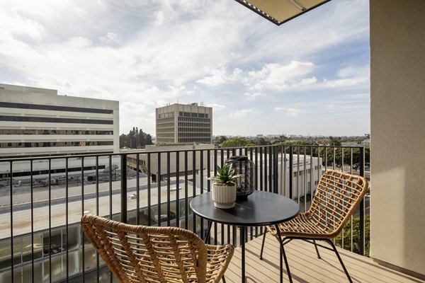 patio at The DeMilo Apartments