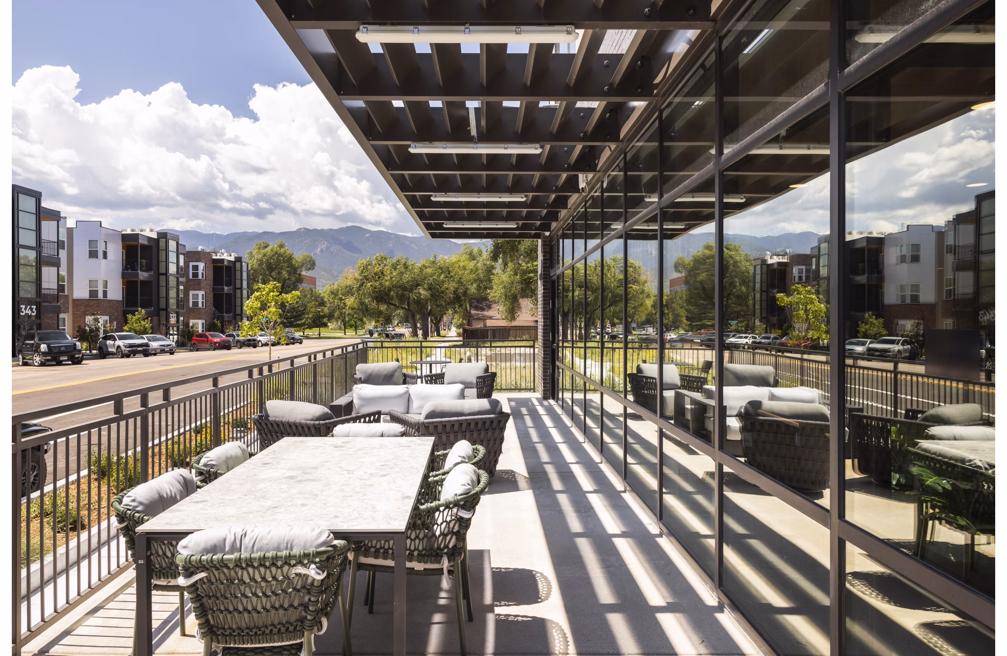 patio at Dorian Apartments