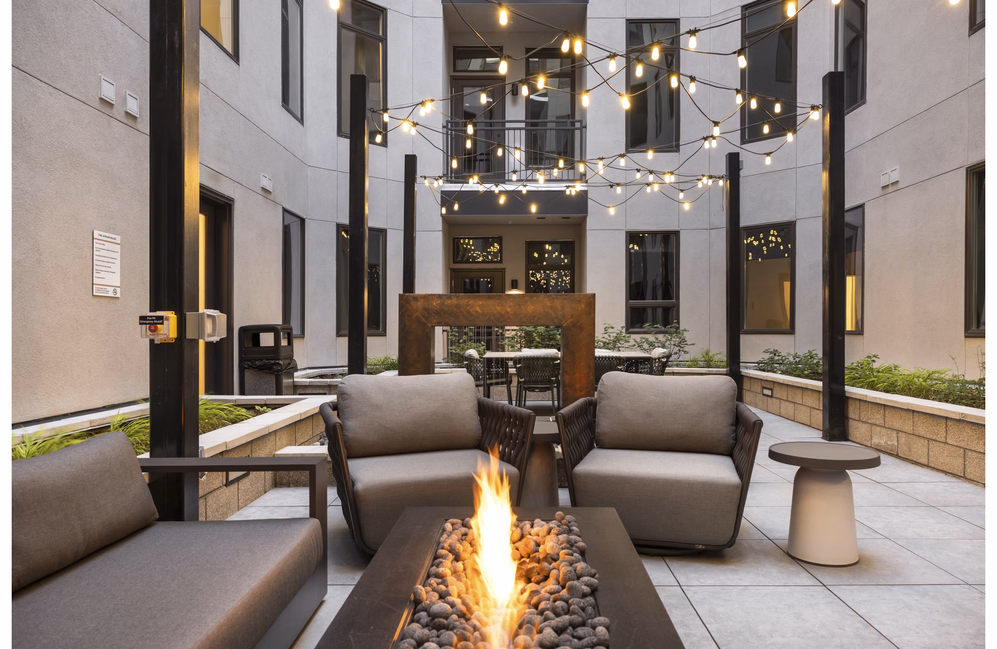 patio at Dorian Apartments