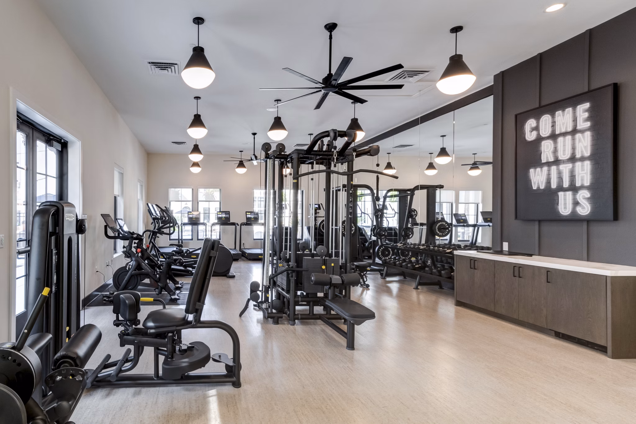 fitness center at Atlantic Nowell Creek Apartments 