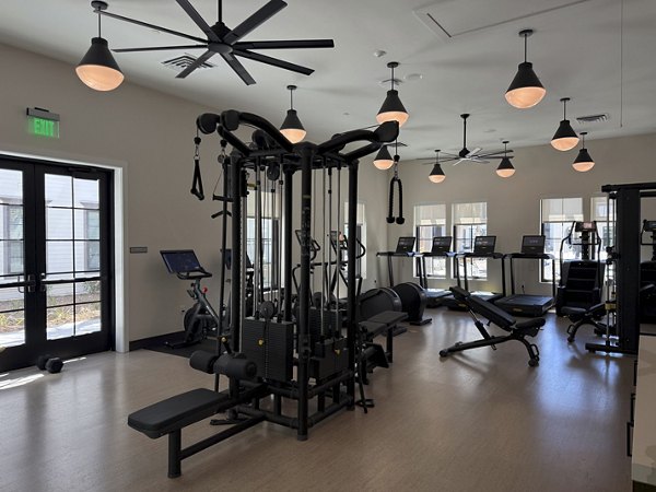 fitness center at Atlantic Nowell Creek Apartments