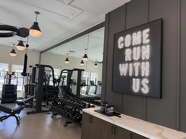 fitness center at Atlantic Nowell Creek Apartments