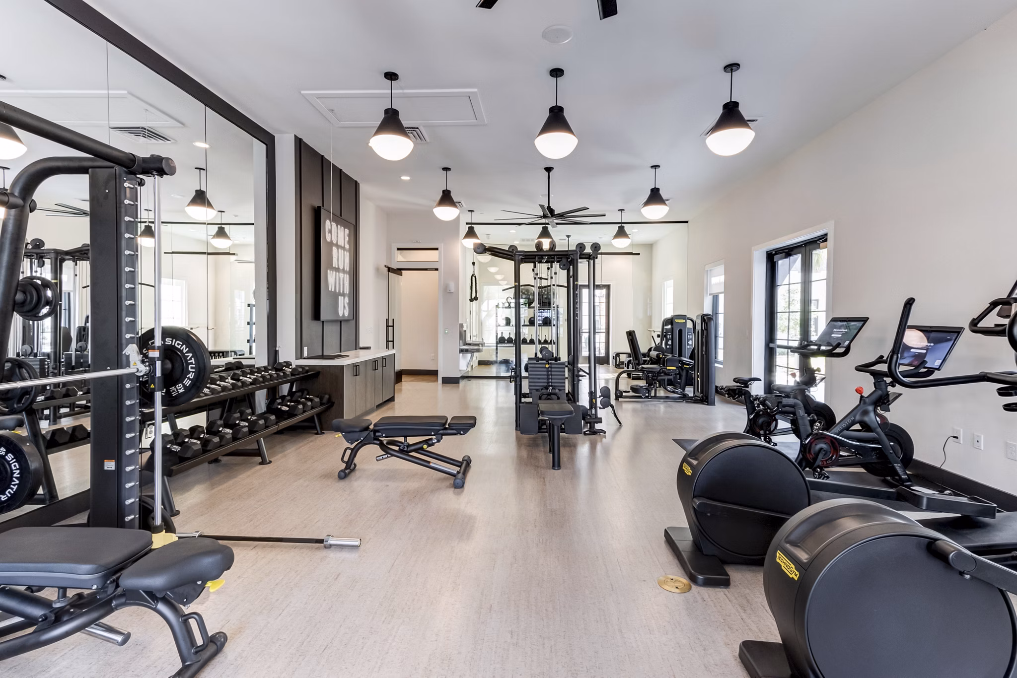 fitness center at Atlantic Nowell Creek Apartments 