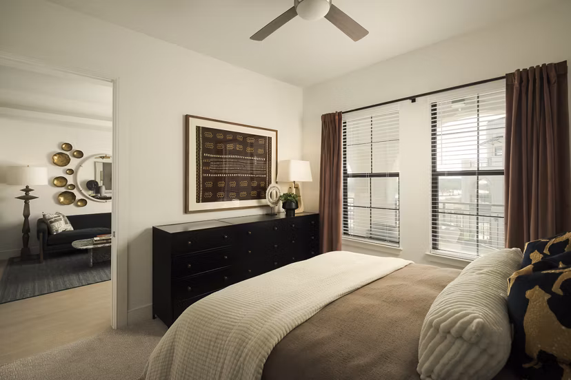 bedroom at The Beverly Apartments