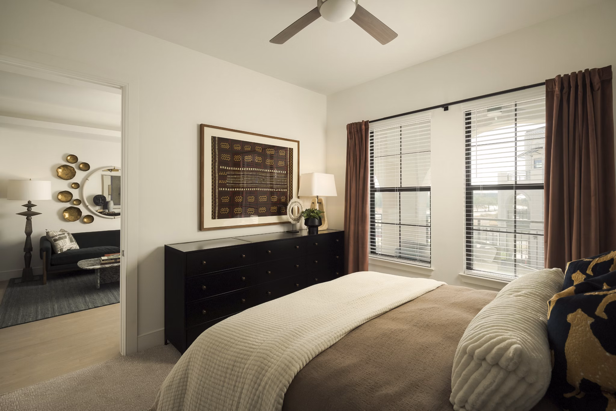 bedroom at The Beverly Apartments