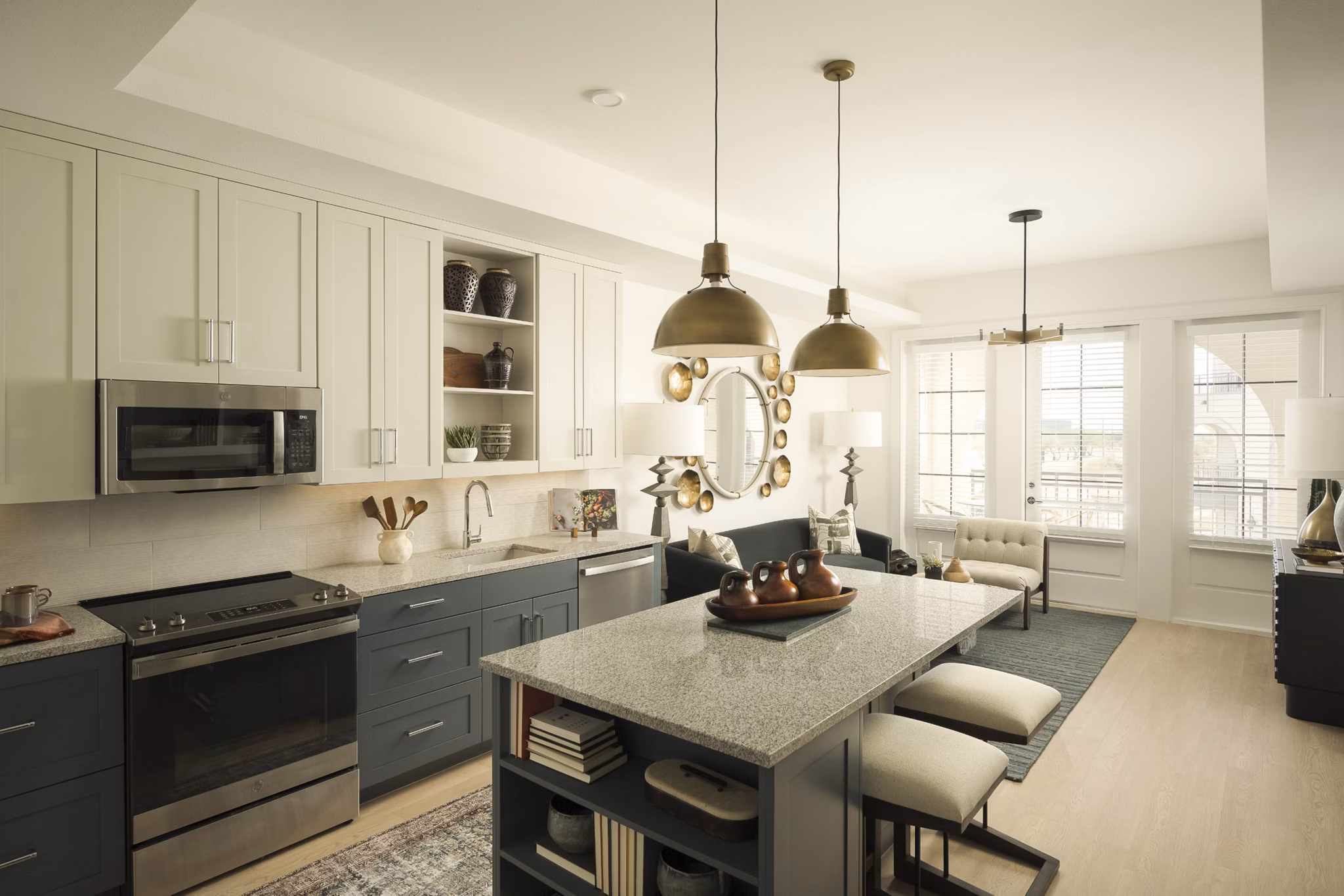 kitchen at The Beverly Apartments