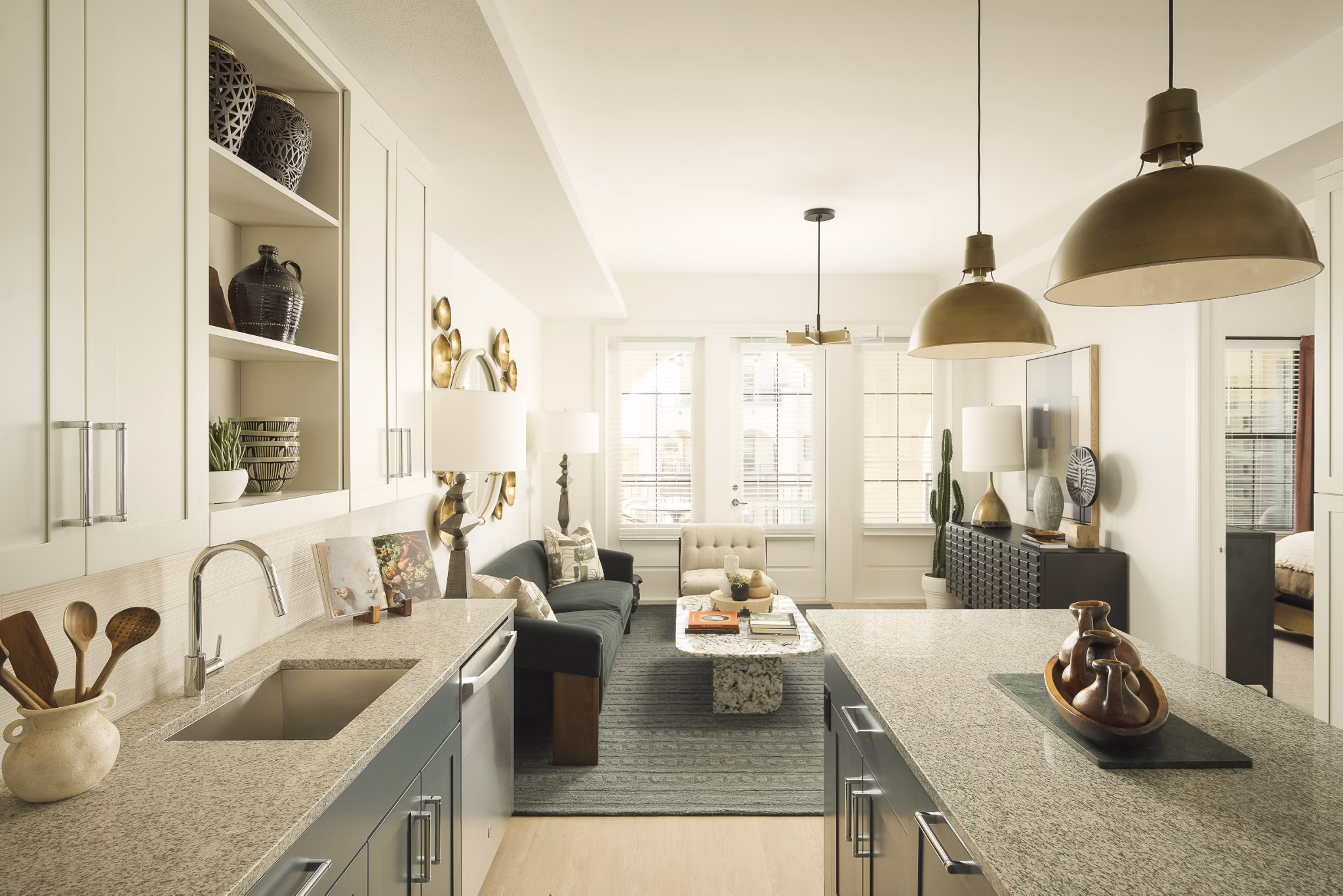 kitchen at The Beverly Apartments