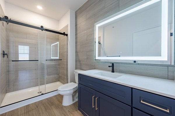 bathroom at The Pendant Southlands Apartments