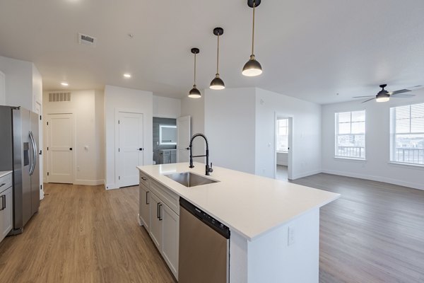 kitchen at The Pendant Southlands Apartments