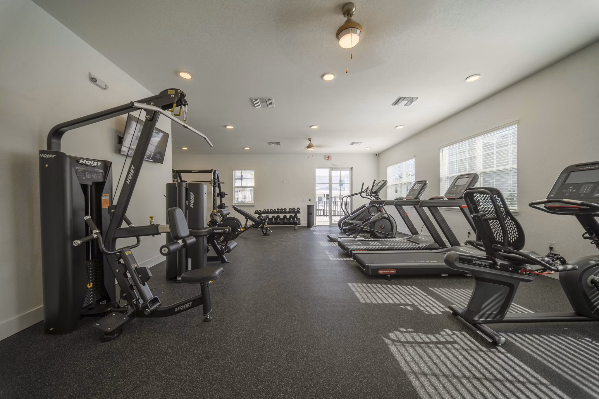 fitness center at Mason's Ridgeb Apartments