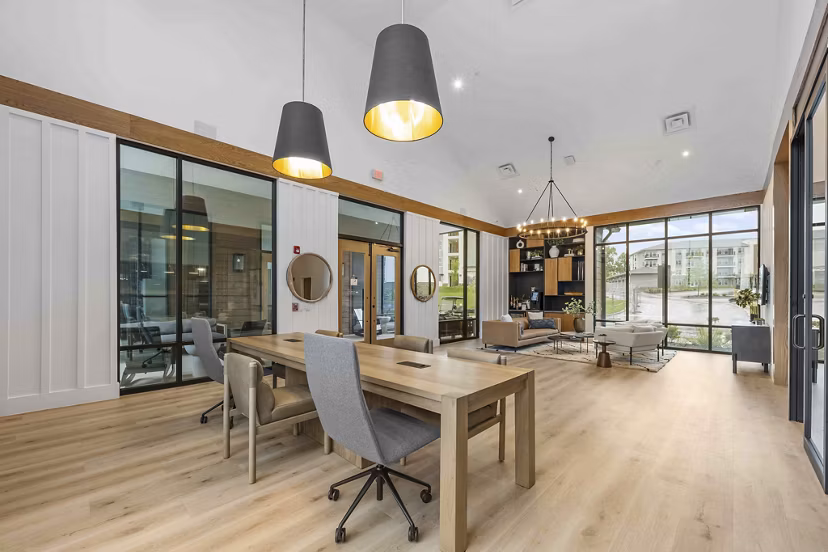 clubhouse at Hominy at RiverBlue Apartments