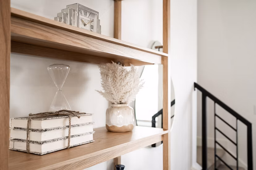 Hallway decorated with contemporary art and elegant lighting at Klein Huis at Turner Mill Apartments, offering a luxurious living experience