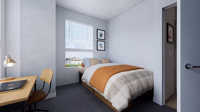 bedroom at Accolade Minneapolis Apartments