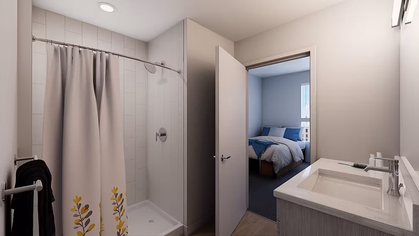 bathroom at Accolade Minneapolis Apartments