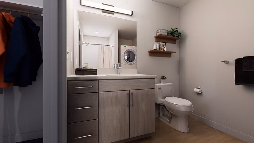 bathroom at Accolade Minneapolis Apartments