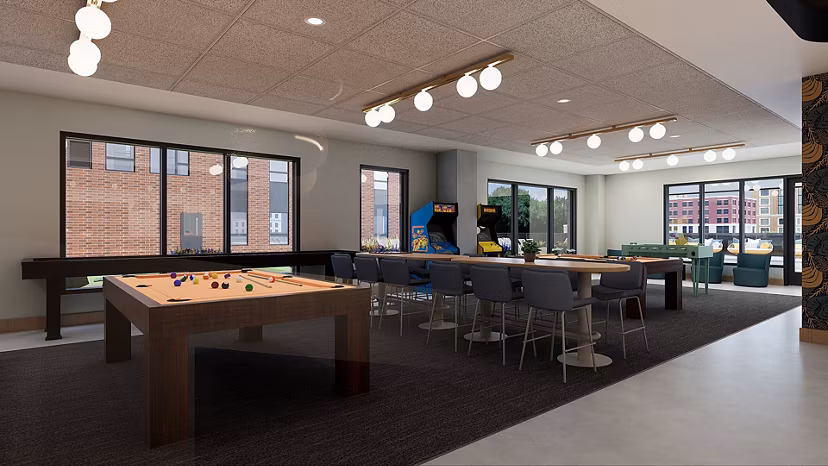 game room at Accolade Minneapolis Apartments
