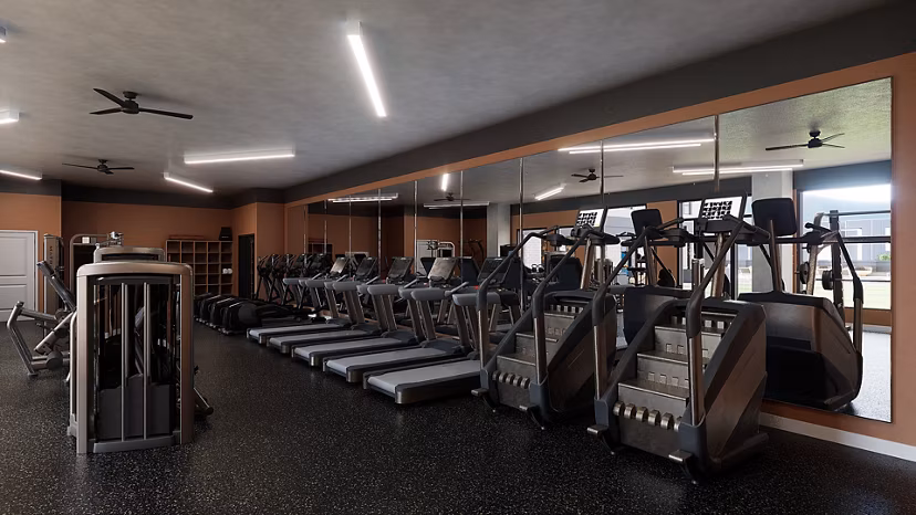fitness center at Accolade Minneapolis Apartments