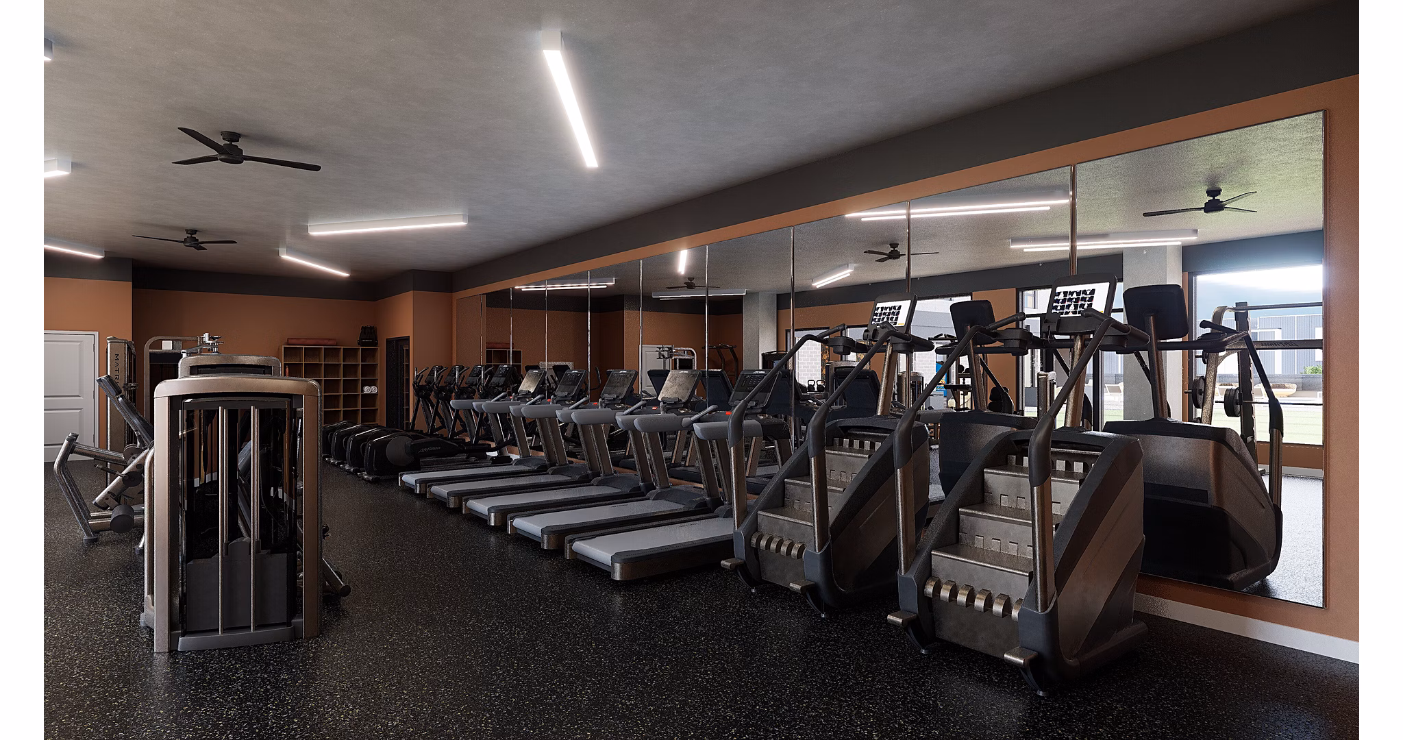fitness center at Accolade Minneapolis Apartments