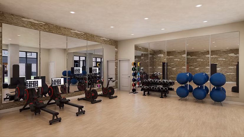 fitness center at Accolade Minneapolis Apartments