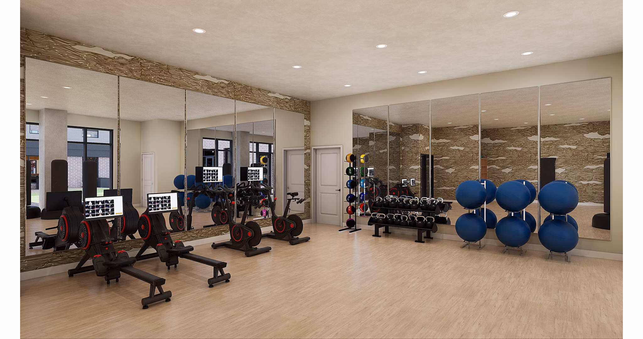 fitness center at Accolade Minneapolis Apartments