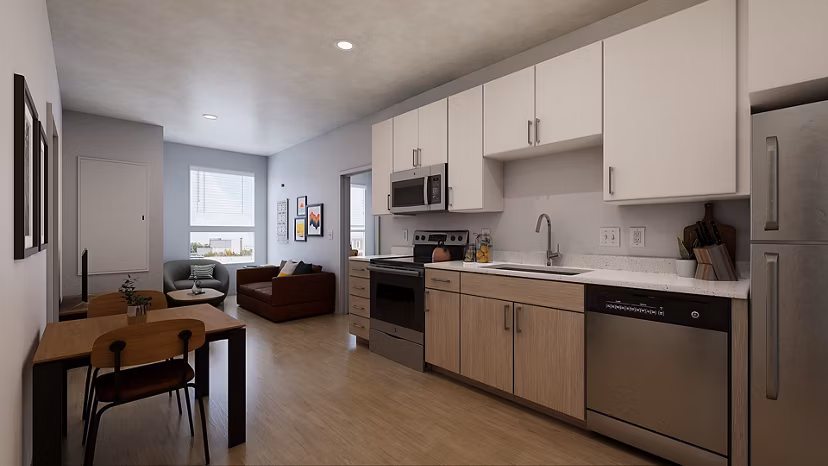 kitchen at Accolade Minneapolis Apartments