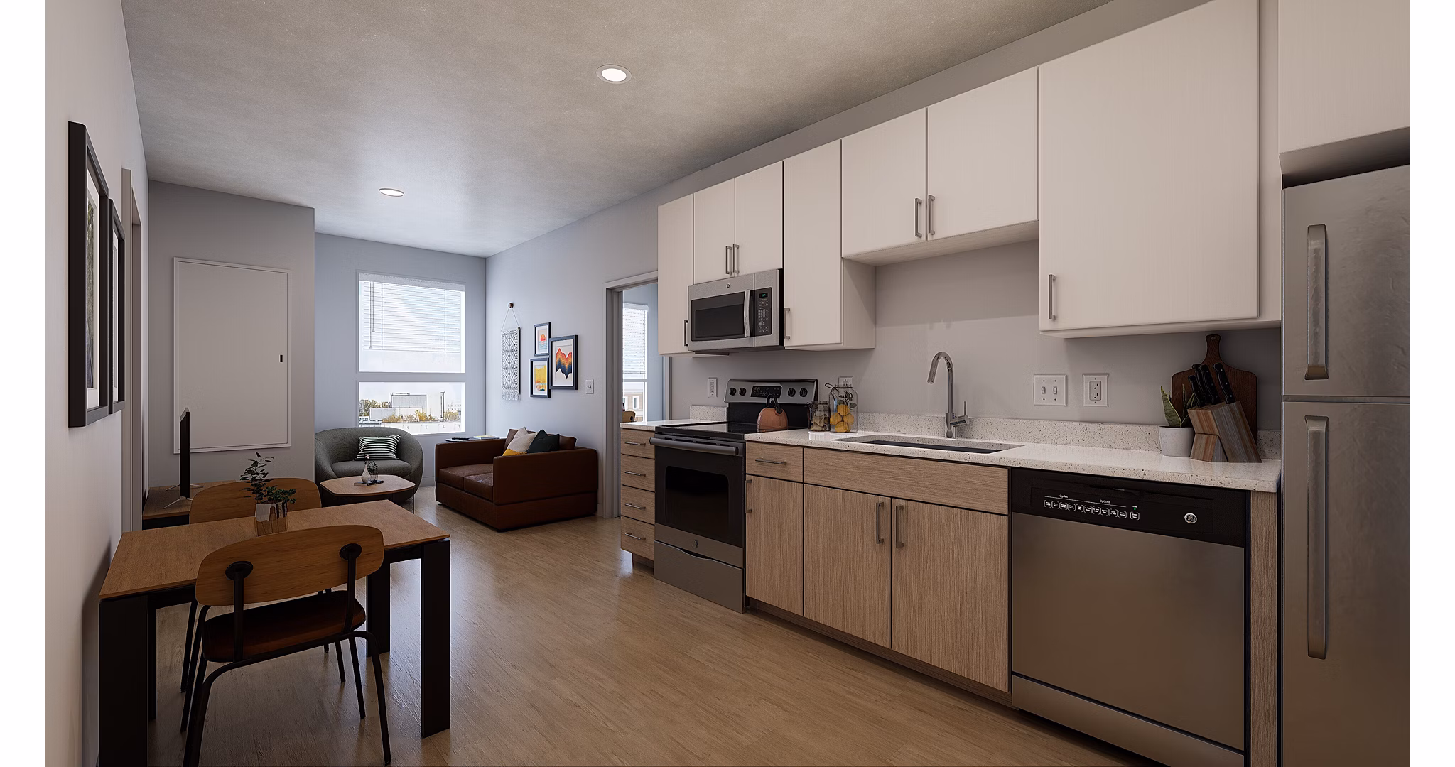 kitchen at Accolade Minneapolis Apartments