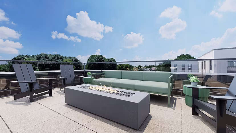 fire pit at Accolade Minneapolis Apartments